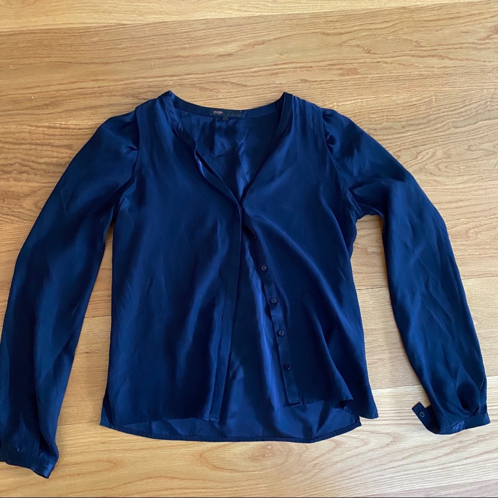 Maje Silk Button Down - image 1